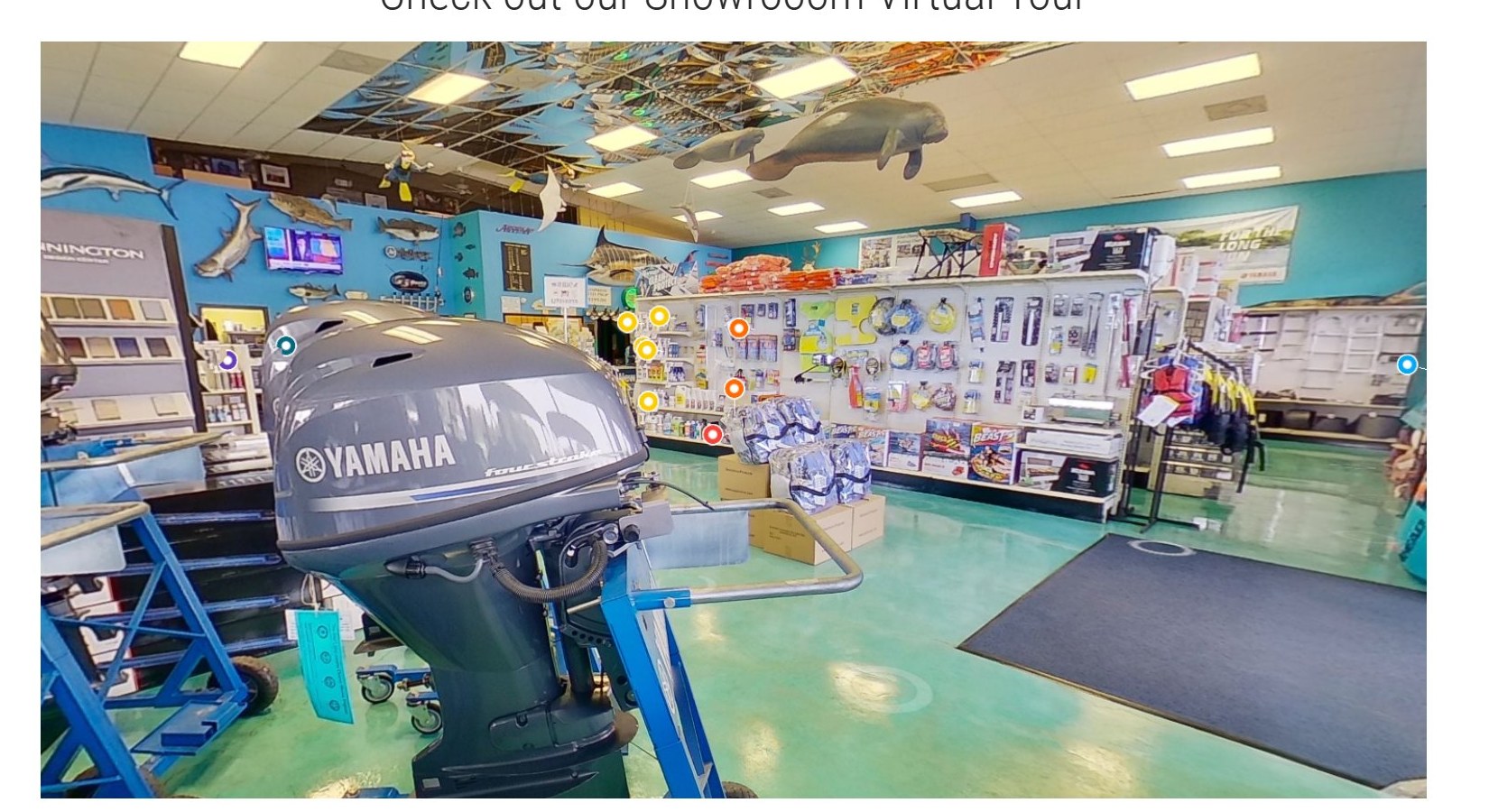 Apopka Marine showroom — Yamaha certified service